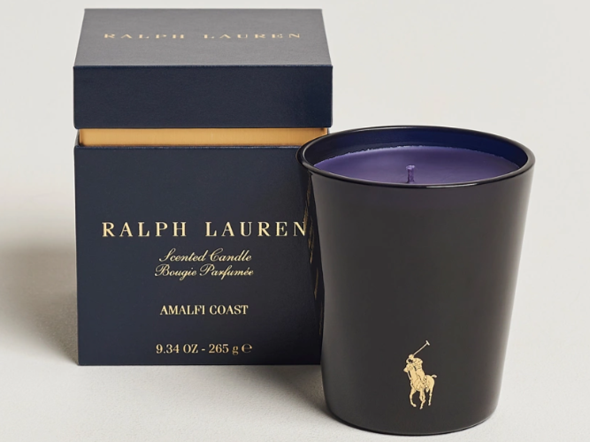 JUST JACK AMALFI COAST SINGLE WICK CANDLE NAVY/GOLD 255G - الصورة 2