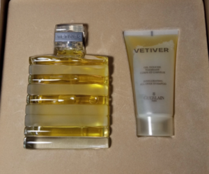 Guerlain Vetiver Vintage EDT 75ml+ Gel Douche 75 ml Gift Set OLD BATCH غيرلان فيتيفير فنتج 75مل مع جيل دوش 75مل (نسخة قديمة)