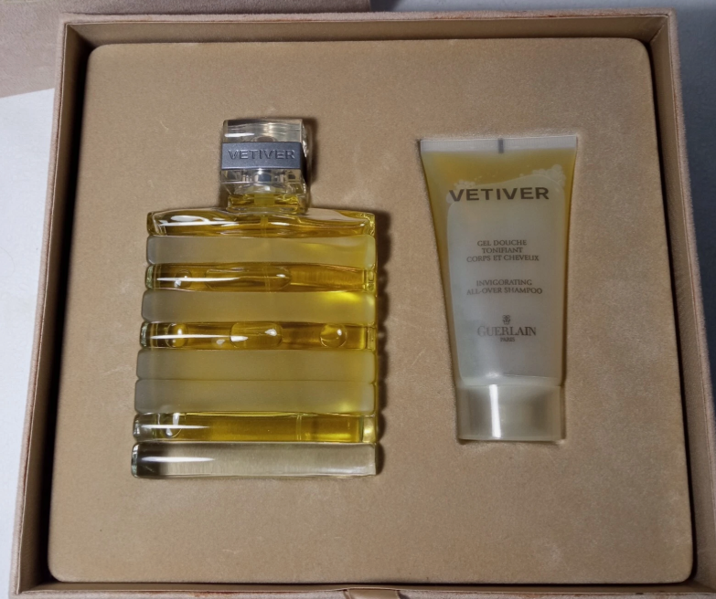 GUERLAIN VETIVER 100ML BOX + SHOWER GIEL VINTAGE