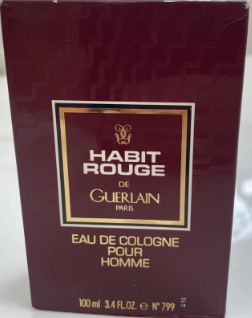 HAPIT ROUGE DE GUERLAIN EAU DE COLOGNE POUR HOMME 100 ML