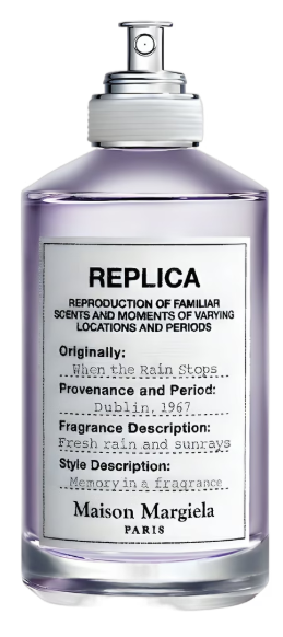 تيستر ميزون مارجيلا ريبلیکا وين ذا رين ستوبس أو دو تواليت 100 مل TESTER MAISON MARGIELA REPLICA WHEN THE RAIN STOPS EDT 100ML